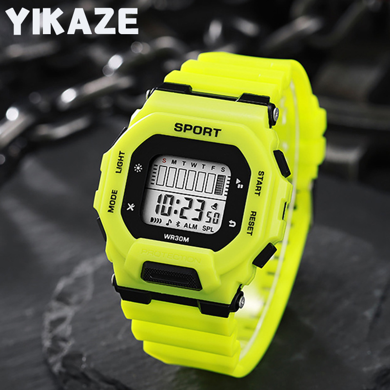 Outdoor Adventure Sports - YIKAZE Men's Sports Watch Waterproof LED
