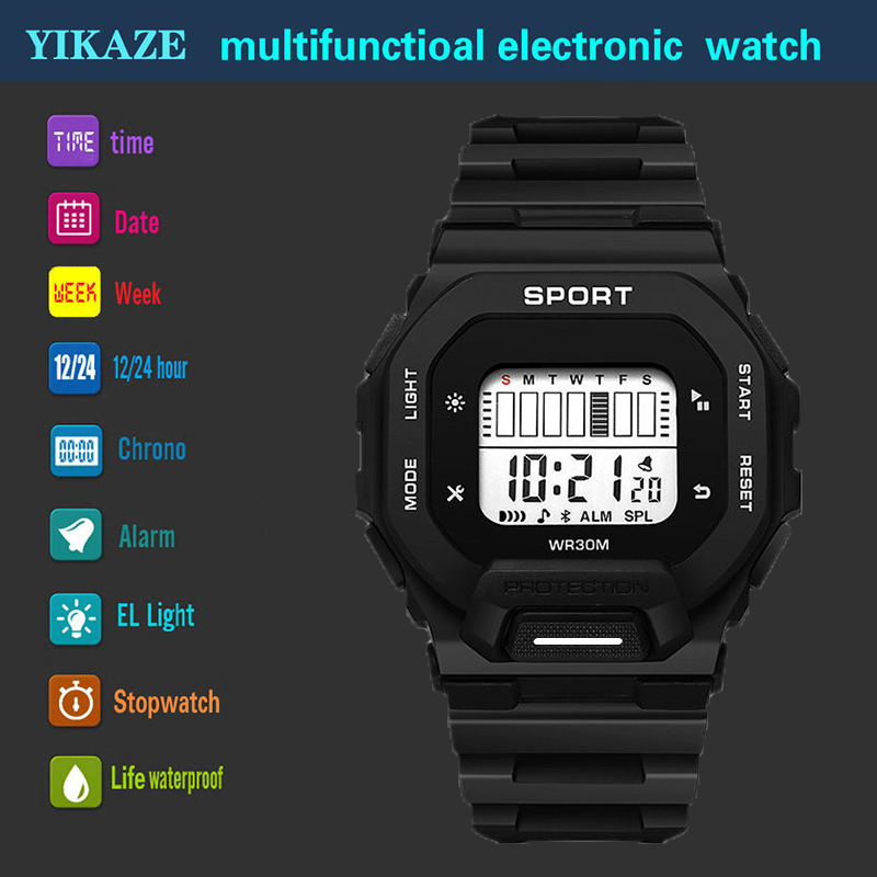 YIKAZE Men's Sports Watch Wate - Outdoor Adventure Sports 评论和价格