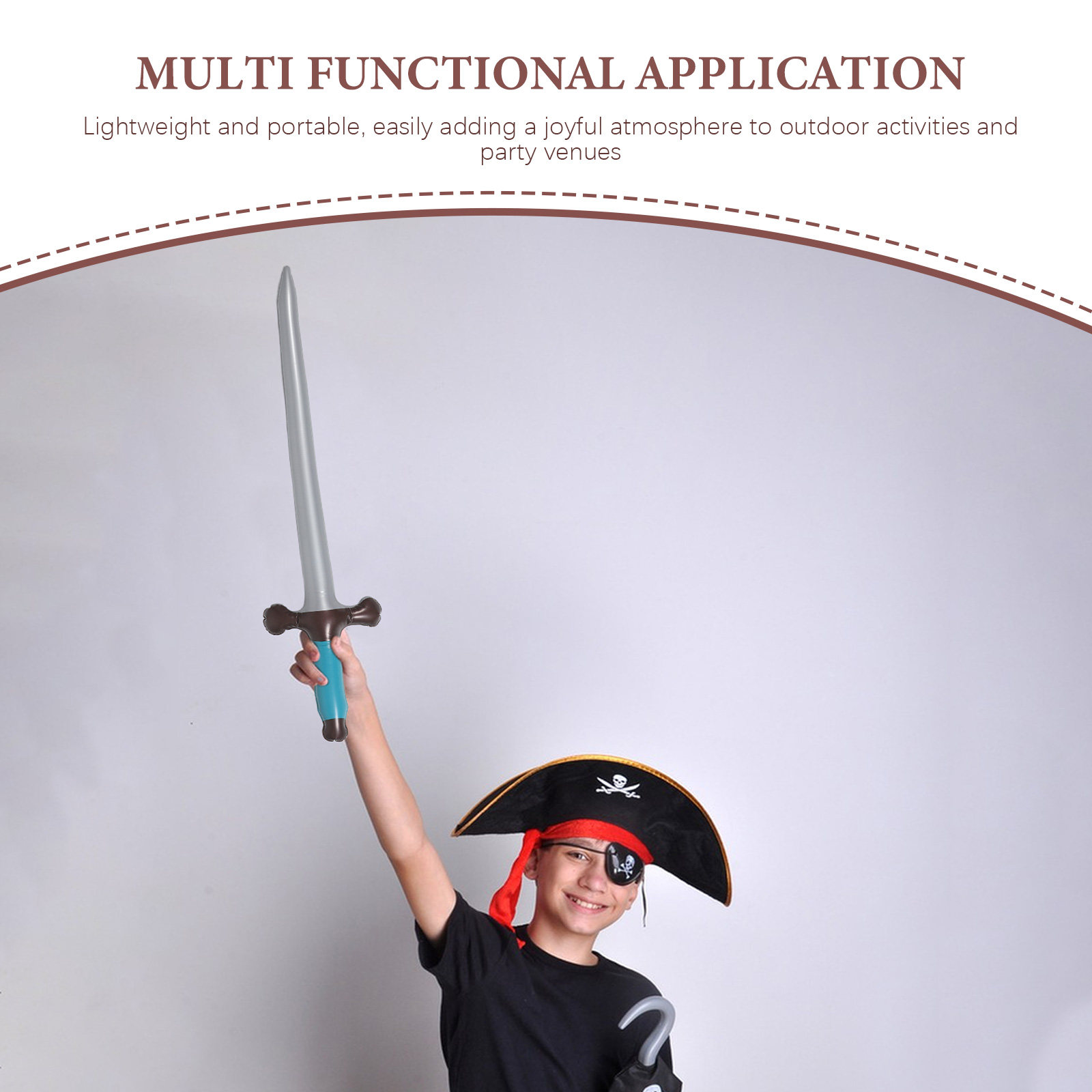 9Pcs Kids Pirate Swords For Pi - Outdoor Adventure Birthday Party 评论和价格