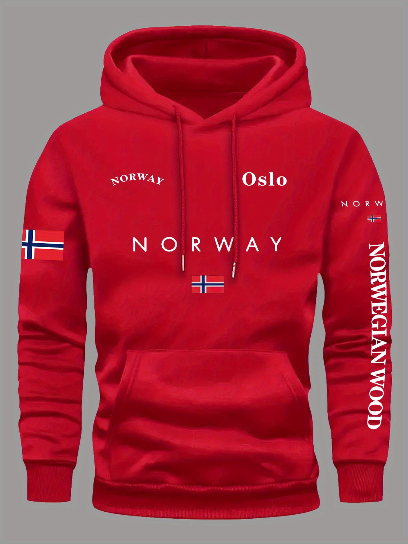 NORWAY Flag Hoodies Men Women  - Outdoor Adventure Outfit 评论和价格