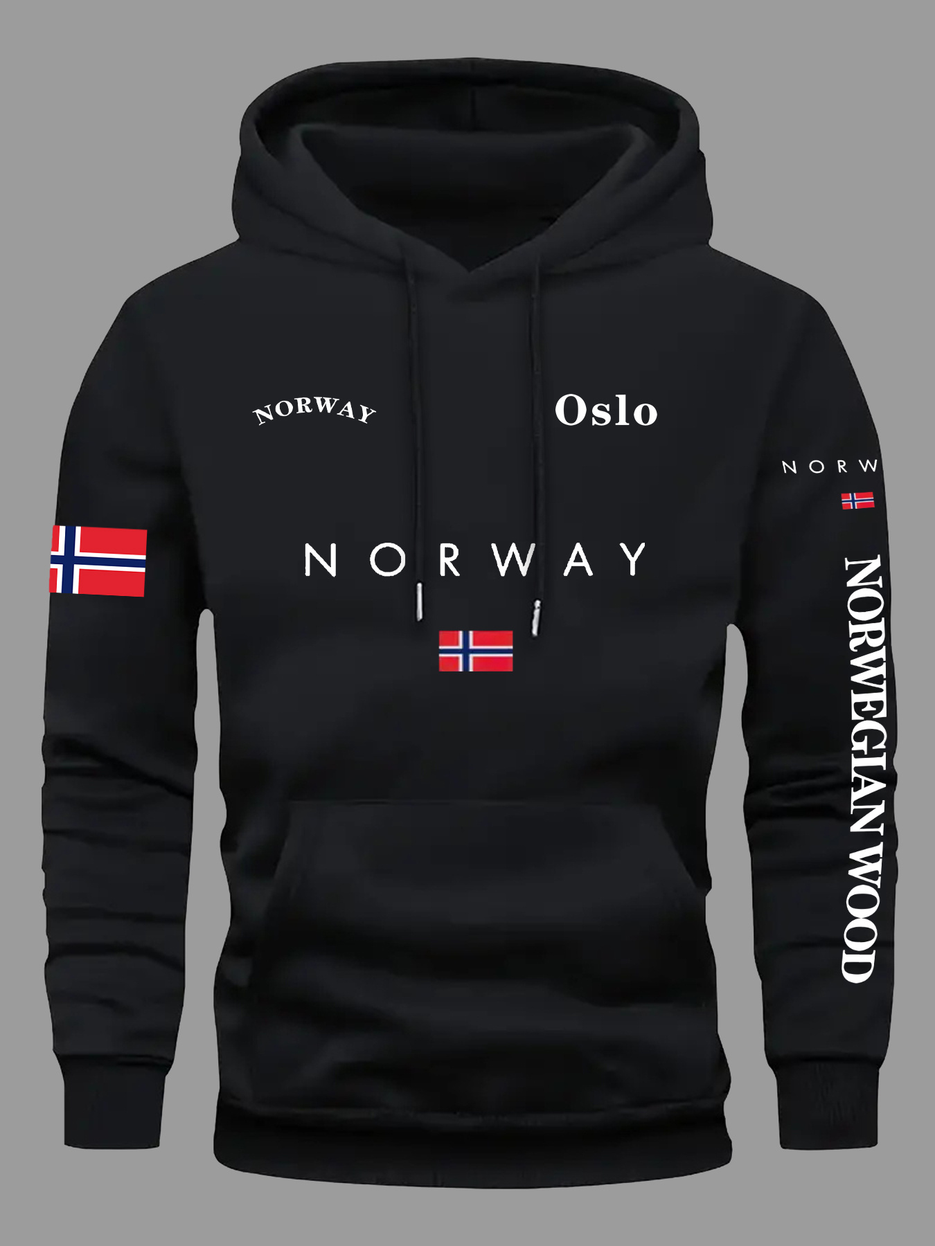 NORWAY Flag Hoodies Men Women  - Outdoor Adventure Outfit 评论和价格