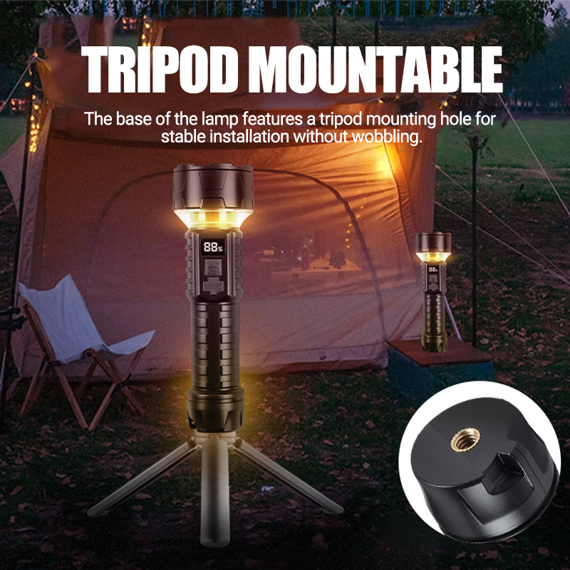 COB LED Flashlight Rechargeabl - Outdoor Adventure Trips 评论和价格