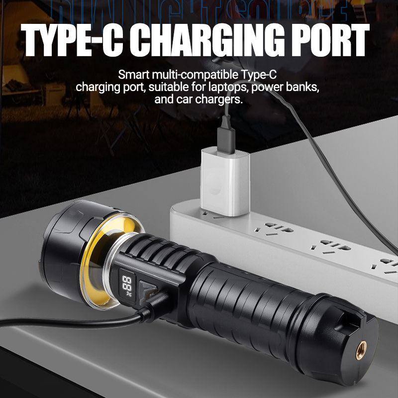 COB LED Flashlight Rechargeabl - Outdoor Adventure Trips 评论和价格