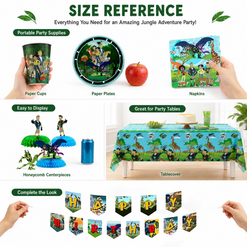 Wild Kratts Birthday Picnic Po - Outdoor Adventure Birthday Party 评论和价格