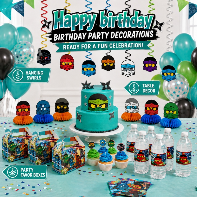 Ninja Combination Birthday Par - Outdoor Adventure Birthday Party 评论和价格